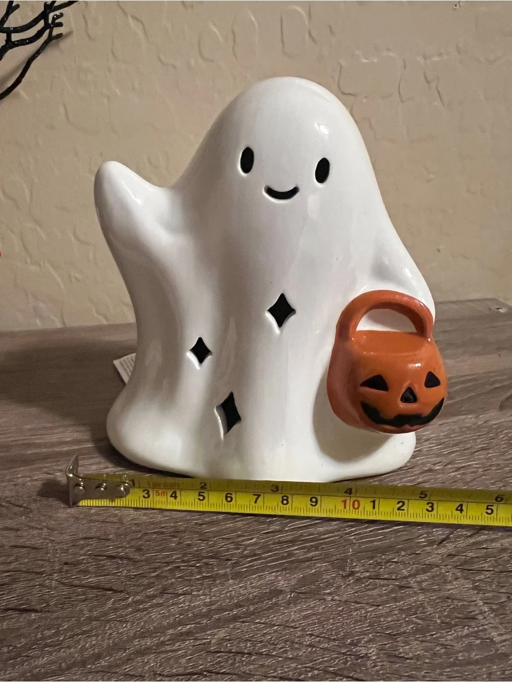 Target Bullseye Light Up LED Ceramic Halloween Ghost NWT